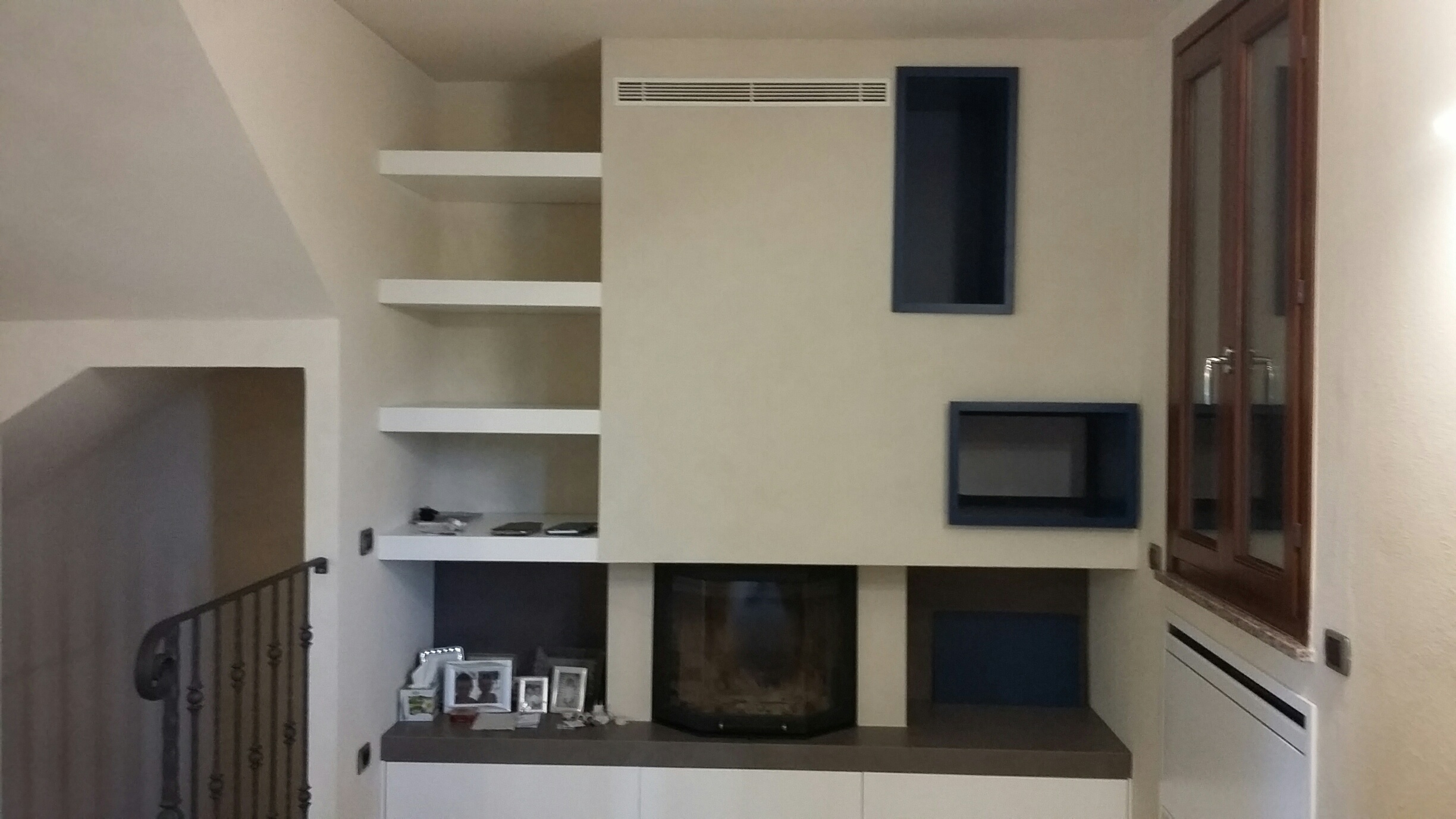 Artek, caminetto, decorazione a righe, personalizzazione, home design, interiore design, vintage